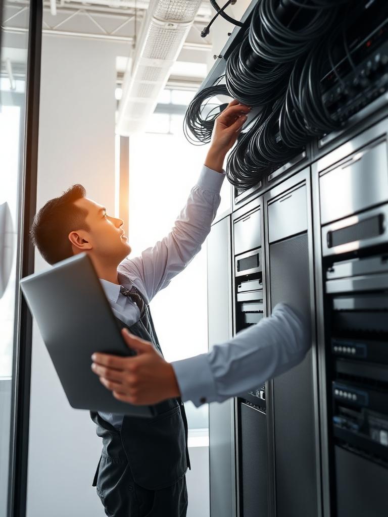 IT professional at work